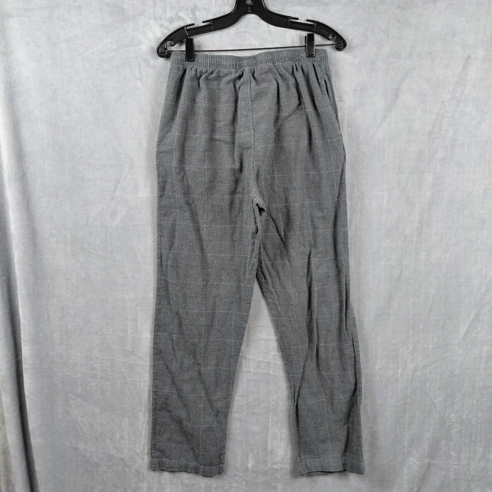Polo Ralph Lauren‎ Mens Grey Windowpane Cotton Flannel Pajama Pants Medium